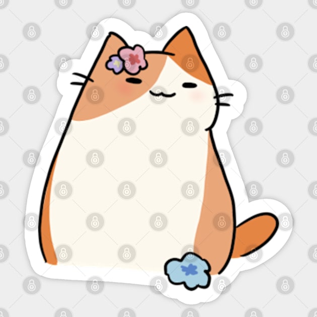 Pumpkin cat Sticker by JellyWinkle